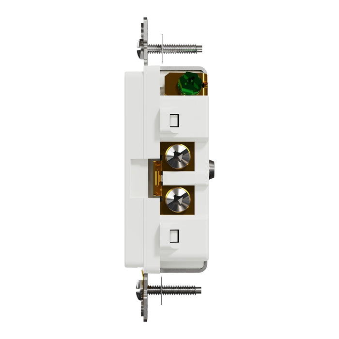 Schneider Electric Wr/Tr 20A Receptacle Comm Wh