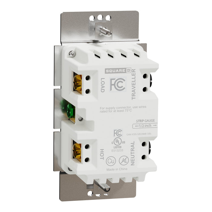 Schneider Electric Rckr Dual-Ld Dim. 600W Resi Sngl Pol La