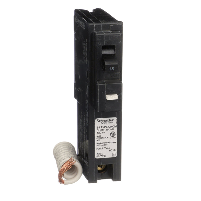 Schneider Electric Miniature Circuit Breaker 120V 15A Chom115Cafi
