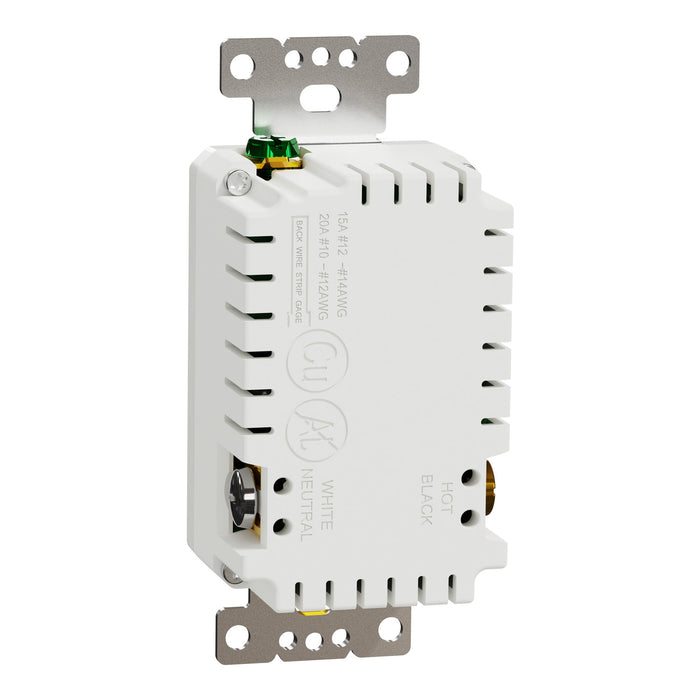 Schneider Electric Usb A/A 4.8A Chargr Tr Duplx 20A Recp Wh