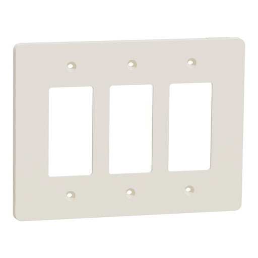 Square D 3 Gang Mid+ Wall Plate La