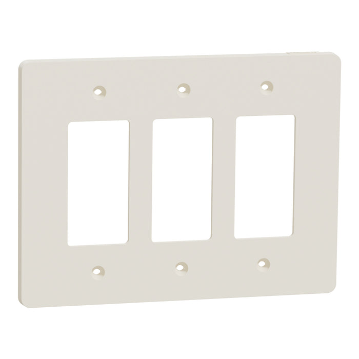 Square D 3 Gang Mid+ Wall Plate La