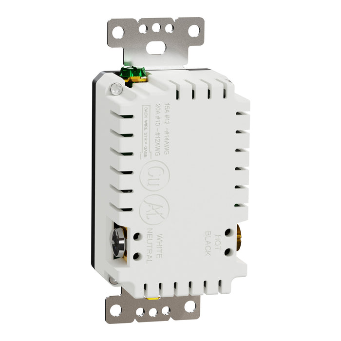 Schneider Electric Usb A/A 4.8A Chargr Tr Duplx 20A Recp Bk