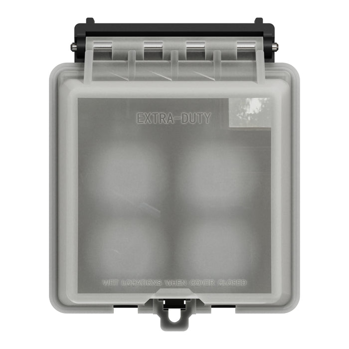 Square D 2G Weatherproof Cvr Std_Deco Vert Mount
