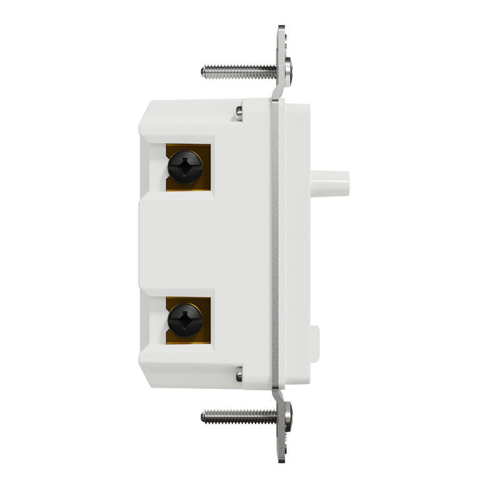 Schneider Electric Slide Dual-Ld Dim. 600W Resi Sngl Pol Wh