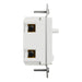 Schneider Electric Slide Dual-Ld Dim. 600W Resi Sngl Pol Wh