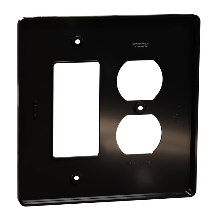 Square D 2 G Mid+ 1 Duplex 1 Deco Wp Bk
