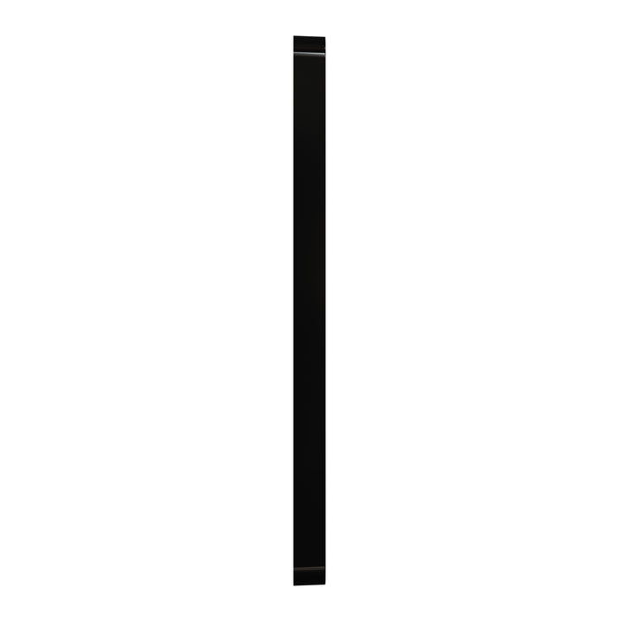 Square D 5 Gang Screwless Matte Wall Plate Bk