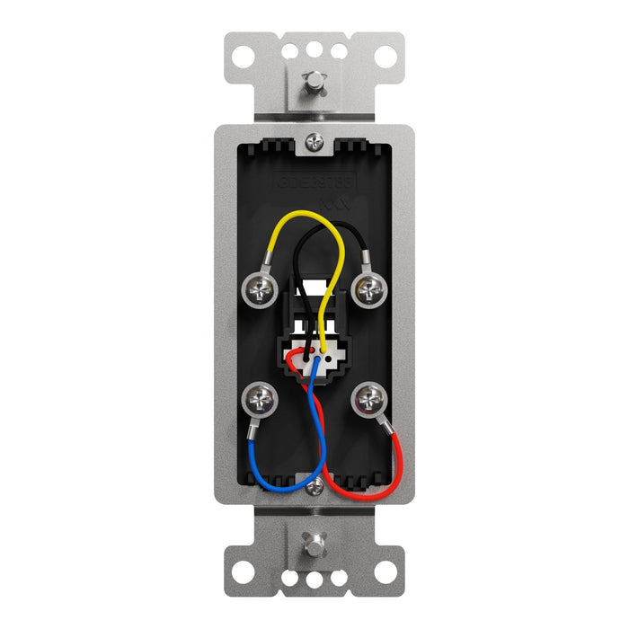 Square D Tel Rj11 4P4C Strap Bk