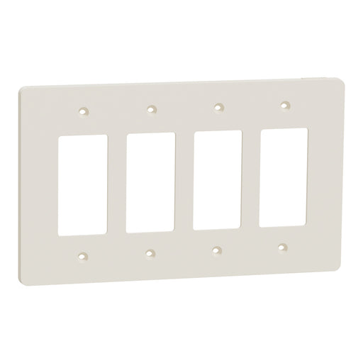 Square D 4 Gang Mid+ Wall Plate La