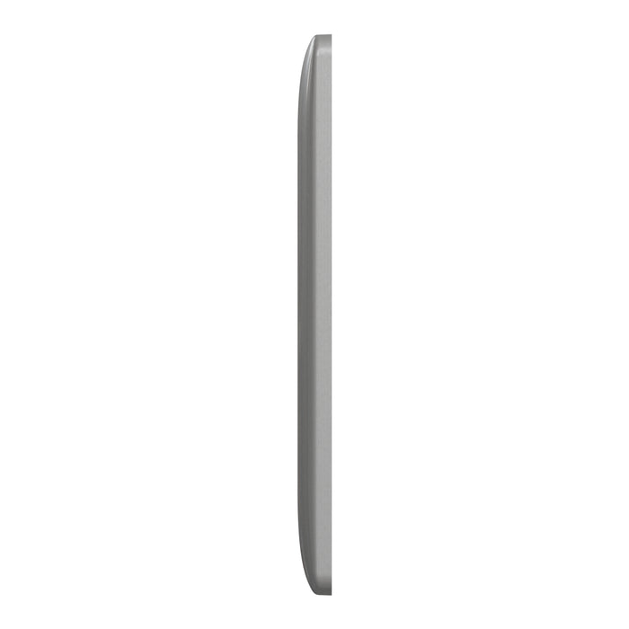 Square D 2 Gang Blank Wall Plate Gy