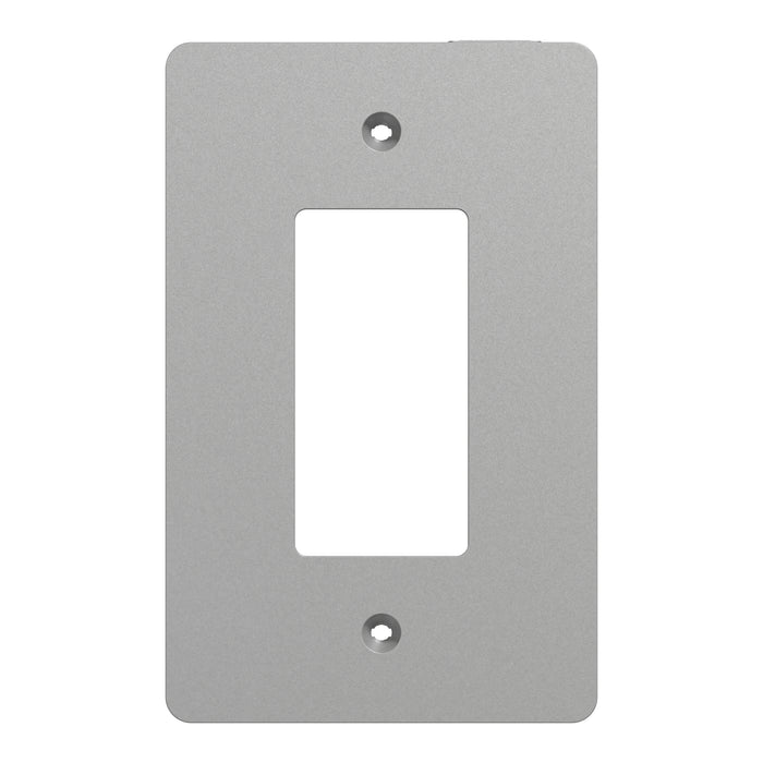 Square D 1 Gang Mid+ Wall Plate Gy