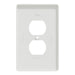 Square D 1 G Mid+ Duplex Outlet Wall Plate Wh