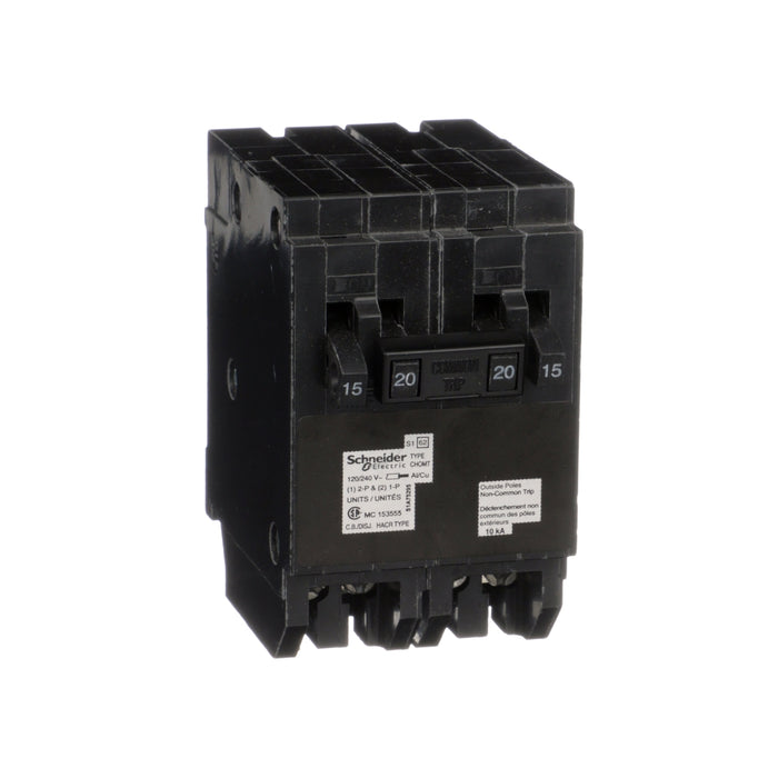 Schneider Electric Miniature Circuit Breaker 120V 15A Chomt1515220