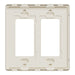 Square D 2 Gang Screwless Matte Wall Plate La