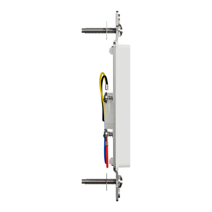 Square D Tel Rj11 4P4C Strap Wh