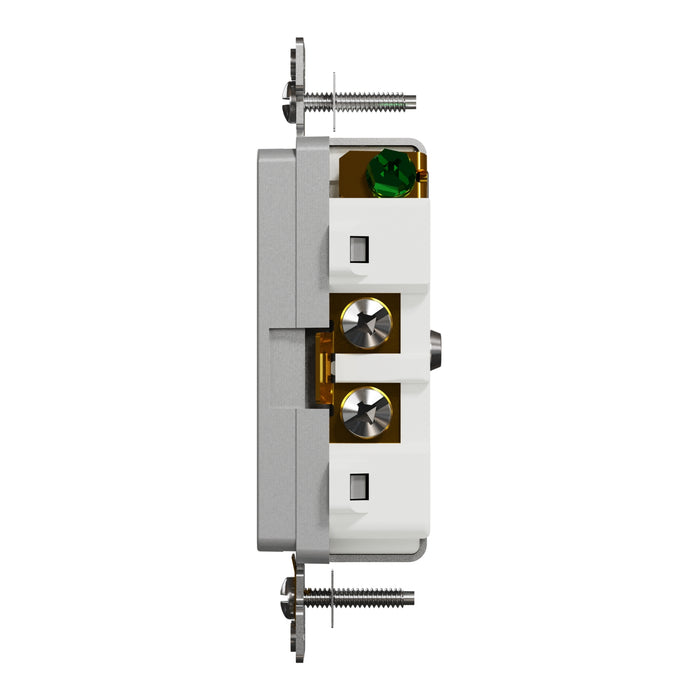 Schneider Electric Tr 20A Receptacle Comm Gy