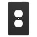 Square D 1 G Mid+ Duplex Outlet Wall Plate Bk