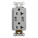 Schneider Electric Usb A/A 4.8A Chargr Tr Duplx 20A Recp Gy