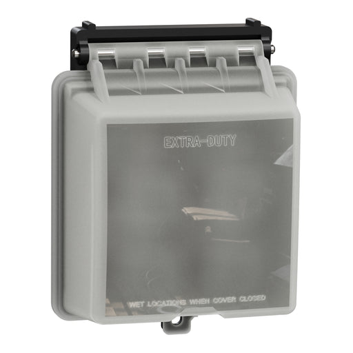 Square D 2G Weatherproof Cvr Std_Deco Vert Mount