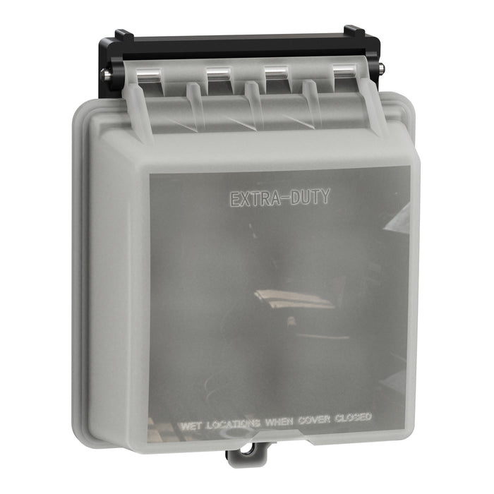 Square D 2G Weatherproof Cvr Std_Deco Vert Mount