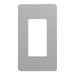 Square D 1 Gang Screwless Matte Wall Plate Gy