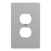 Square D 1 G Mid+ Duplex Outlet Wall Plate Gy