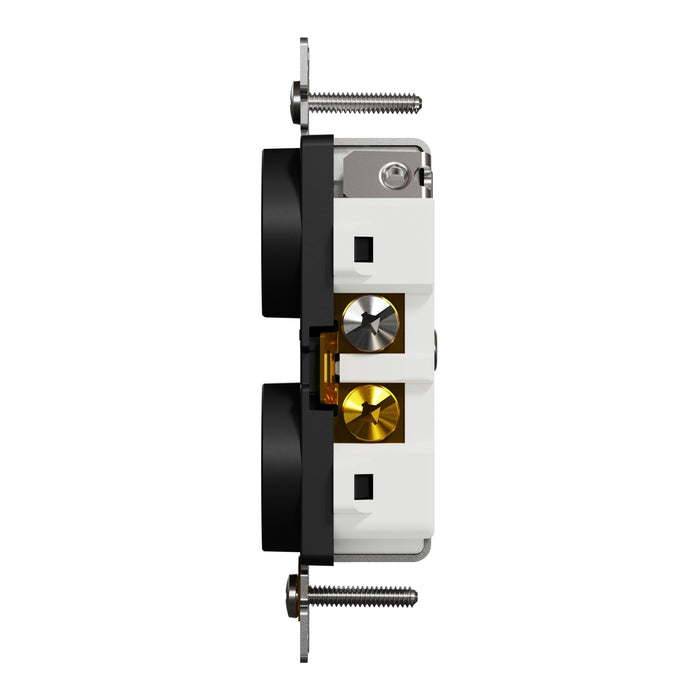 Schneider Electric Tr 20A Duplex Outlet Comm Bk