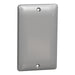 Square D 1 Gang Blank Matte Wall Plate Gy