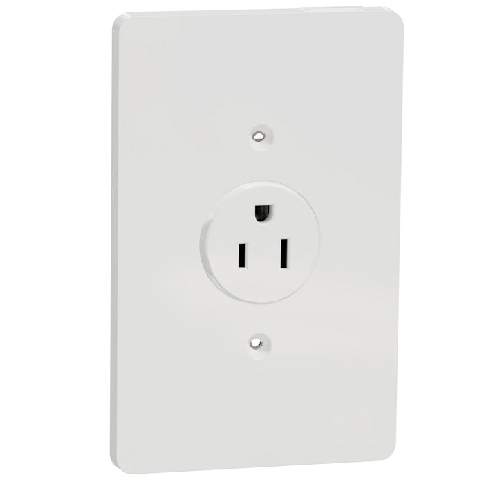 Schneider Electric Tr 15A Single Outlet Comm Wh