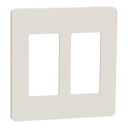 Square D 2 Gang Screwless Matte Wall Plate La