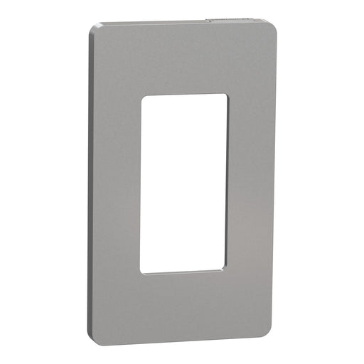 Square D 1 Gang Screwless Matte Wall Plate Gy