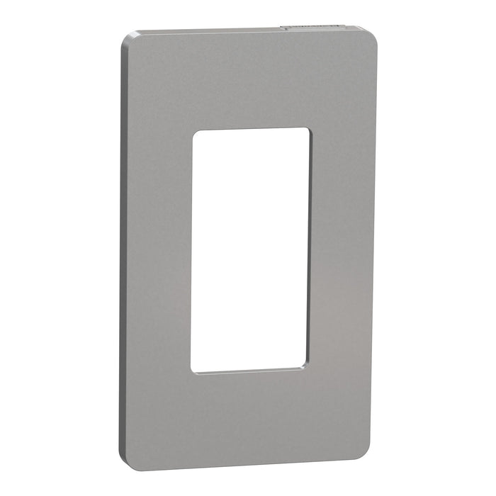 Square D 1 Gang Screwless Matte Wall Plate Gy