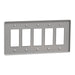 Square D 5 Gang Mid+ Wall Plate Gy