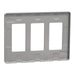 Square D 3 Gang Screwless Matte Wall Plate Gy
