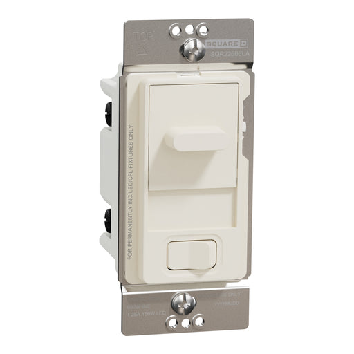Schneider Electric Slide Dual-Ld Dim. 600W Resi Sngl Pol La