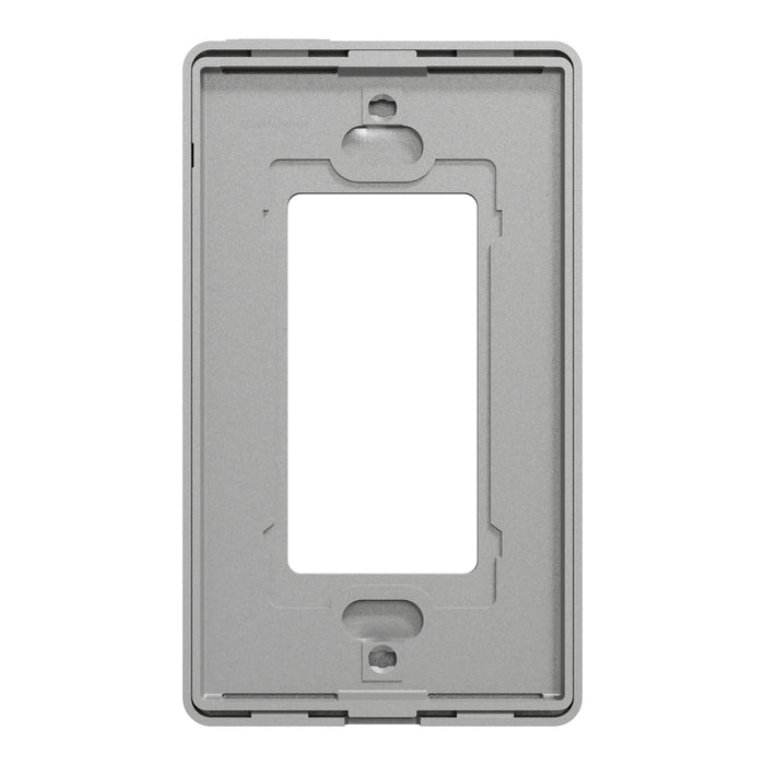 Square D 1 Gang Screwless Matte Wall Plate Gy