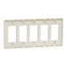 Square D 5 Gang Screwless Matte Wall Plate La