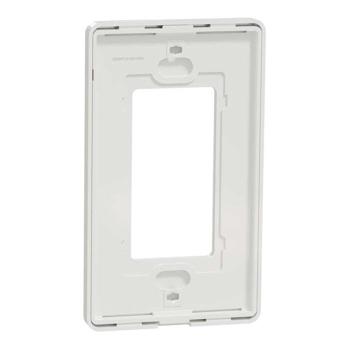 Square D 1 Gang Screwless Matte Wall Plate Wh