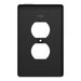 Square D 1 G Mid+ Duplex Outlet Wall Plate Bk