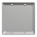 Square D 2 Gang Blank Wall Plate Gy