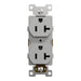 Schneider Electric Tr 20A Duplex Outlet Comm Gy