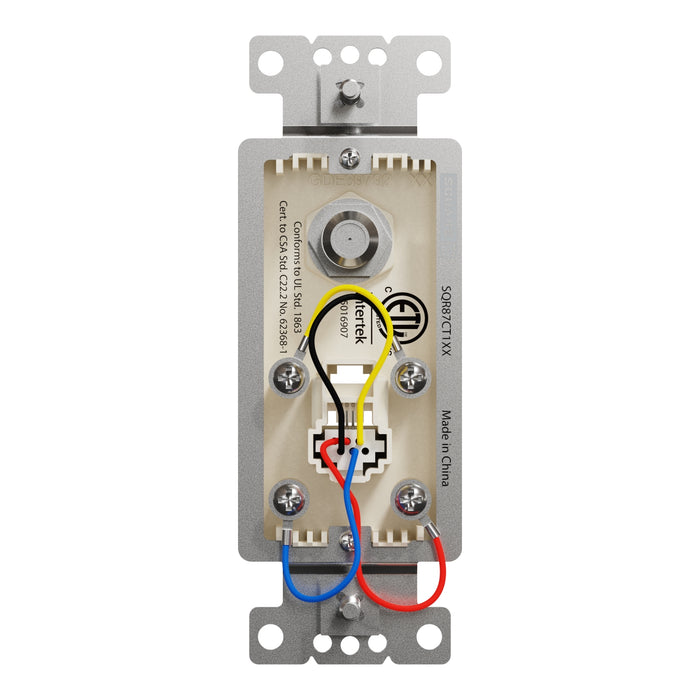 Square D Catv/Tel F/Rj11 4P4C Strap La