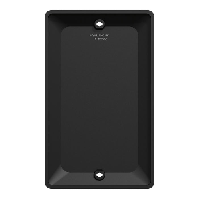Square D 1 Gang Blank Matte Wall Plate Bk