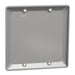 Square D 2 Gang Blank Wall Plate Gy