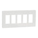 Square D 5 Gang Mid+ Wall Plate Wh