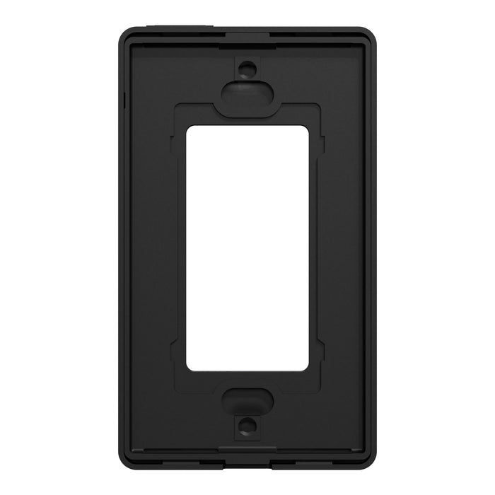 Square D 1 Gang Screwless Matte Wall Plate Bk