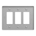 Square D 3 Gang Mid+ Wall Plate Gy