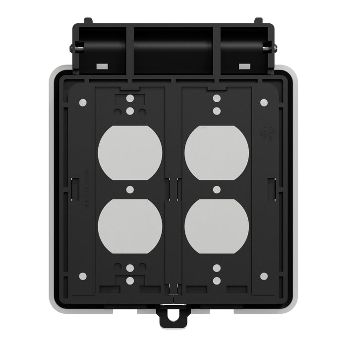 Square D 2G Weatherproof Cvr Std_Deco Vert Mount