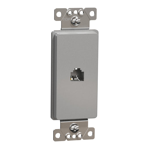 Square D Tel Rj11 4P4C Strap Gy